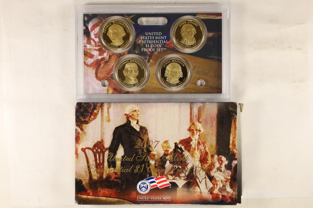 2007 US MINT PRESIDENTIAL DOLLAR PROOF SET (1 of 2)