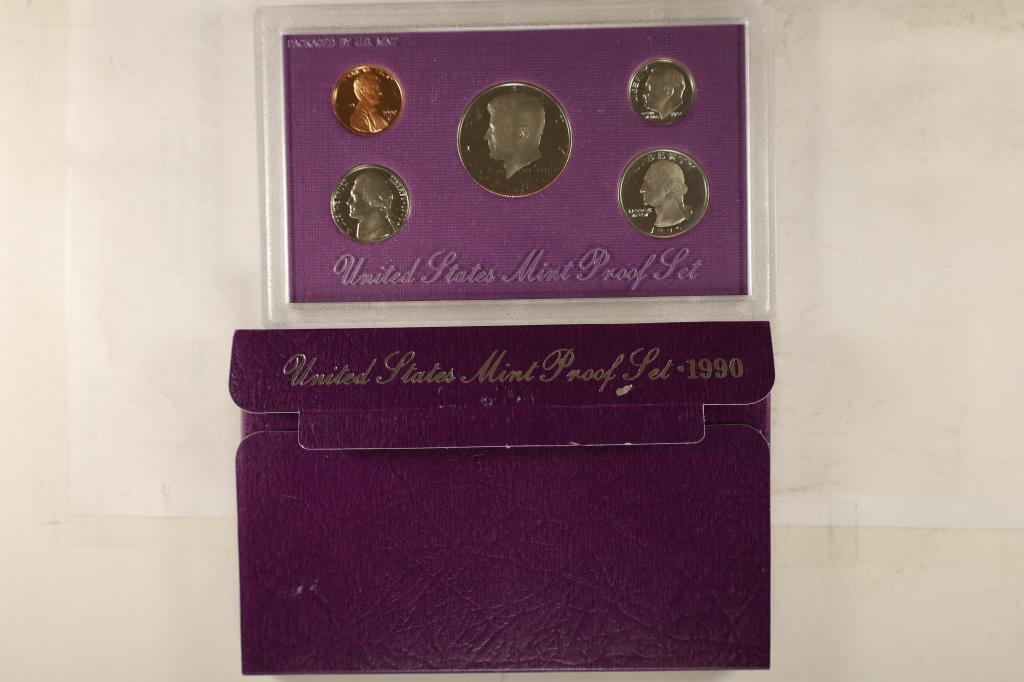 1990 US PROOF SET (WITH BOX) (1 of 2)