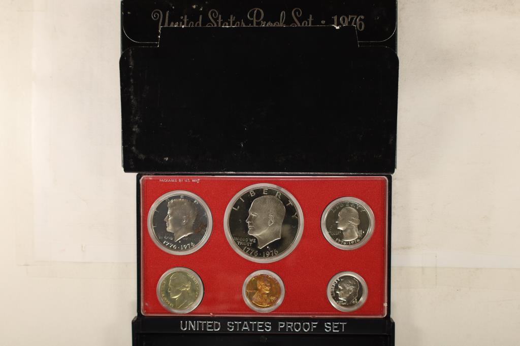 1976 US PROOF SET (WITH BOX) PENNY AND NICKEL: HAVE SOME TONING