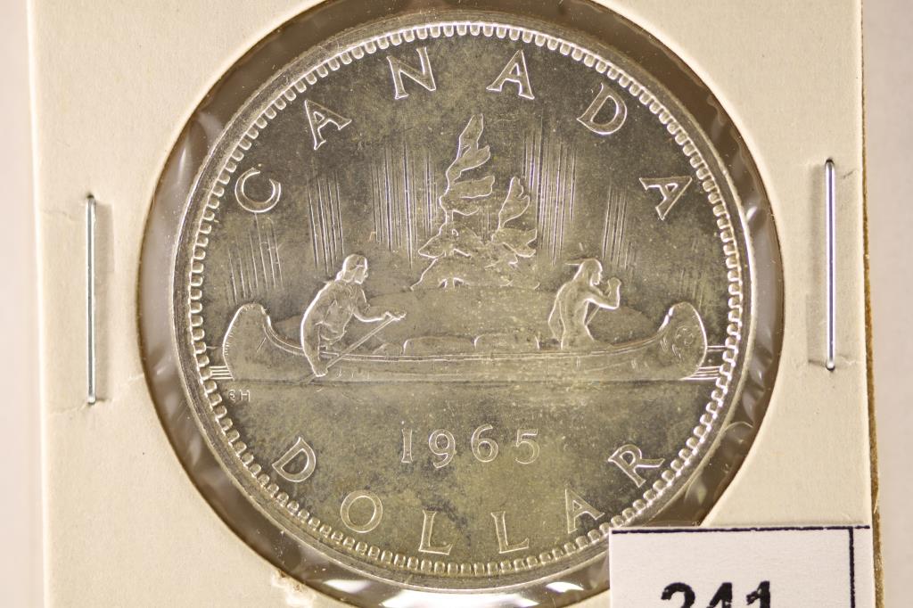 1965 TYPE III CANADA SILVER DOLLAR BRILLIANT UNC (1 of 2)