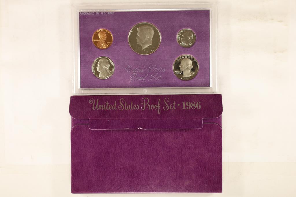 1986 US PROOF SET (WITH BOX) (1 of 2)