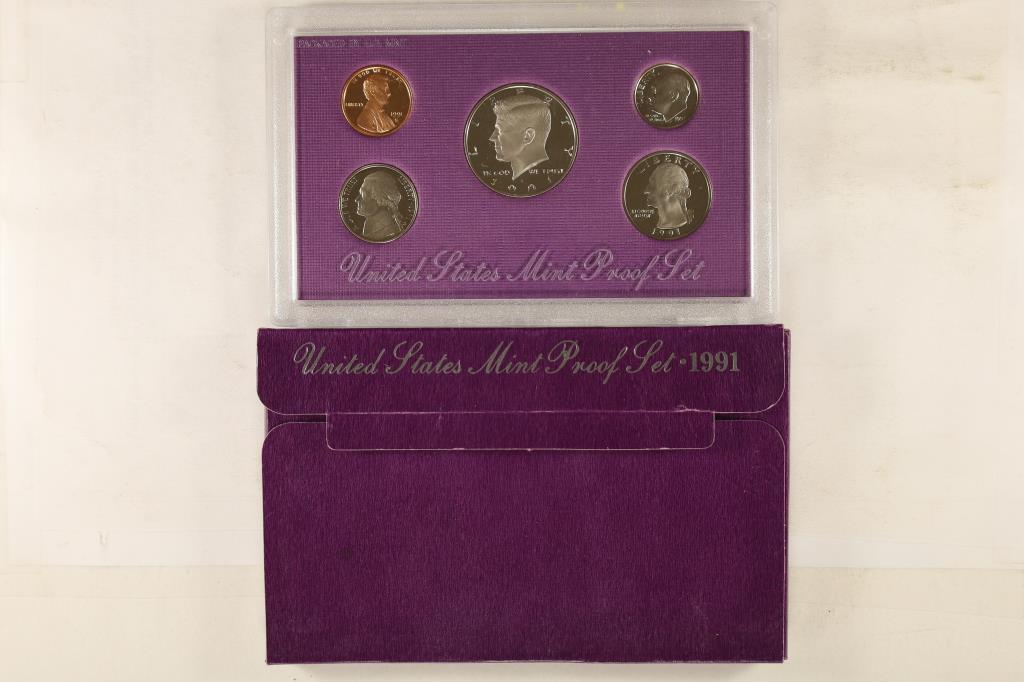 1991 US PROOF SET (WITH BOX) (1 of 2)