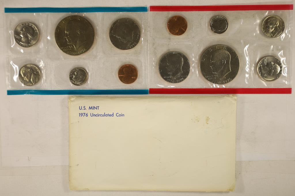 1976 US MINT SET (UNC) P/D (WITH ENVELOPE) (1 of 2)