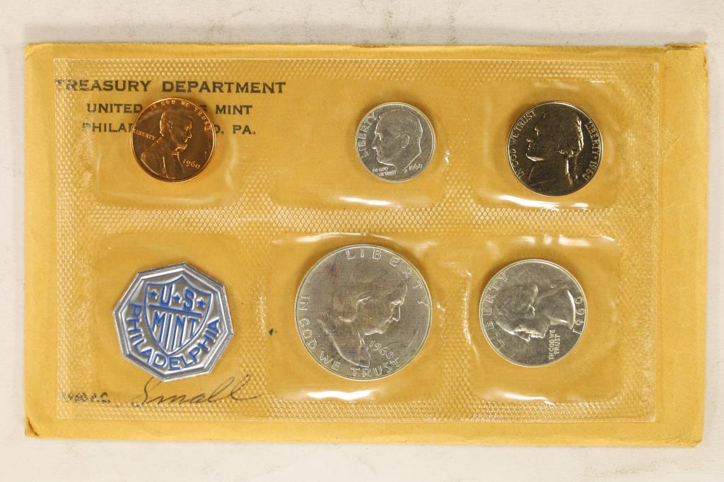 1960 US SILVER PROOF SET (WITH ENVELOPE) (1 of 2)