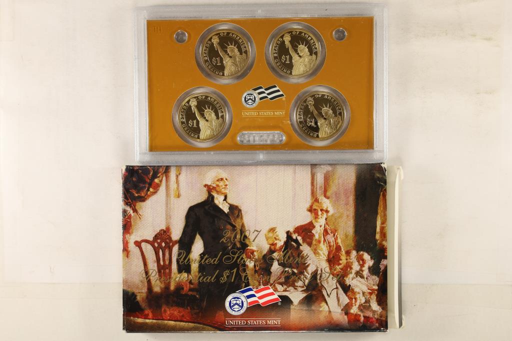 2007 US PRESIDENTIAL DOLLAR PROOF SET IN BOX (1 of 2)