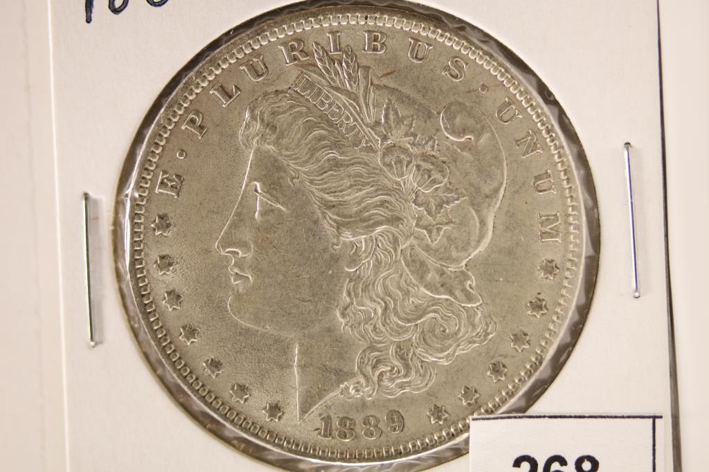 1889 MORGAN SILVER DOLLAR UNC (1 of 2)