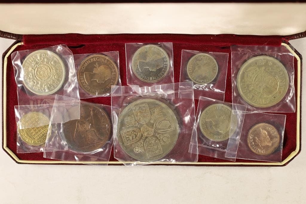 1953 GREAT BRITAIN 10 COIN PROOF SET IN (1 of 3)