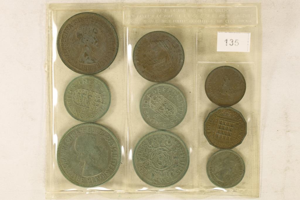 1953 GREAT BRITAIN 9 COIN UNC SET (1 of 2)