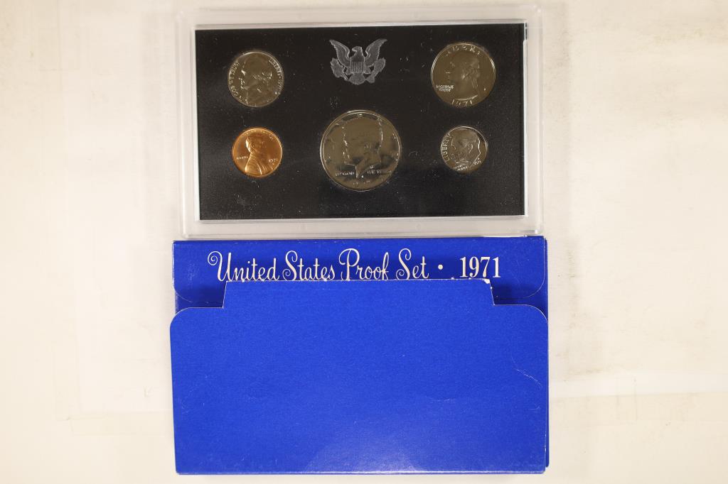 1971 US PROOF SET (WITH BOX) (1 of 2)