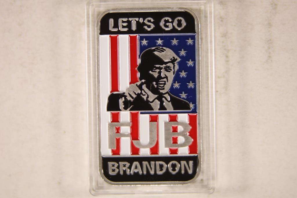 1 TROY OZ .999 FINE SILVER COLORIZED PROOF INGOT (1 of 2)