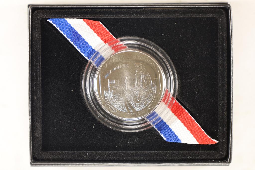 2019-D APOLLO 11 50TH ANNIVERSARY COMMEMORATIVE: UNC HALF DOLLAR, ORIGINAL US MINT PACKAGING
