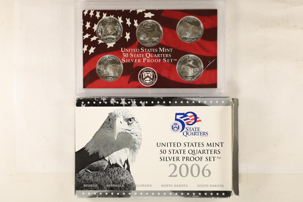 2006 SILVER US 50 STATE QUARTERS PROOF SET WITH (1 of 2)