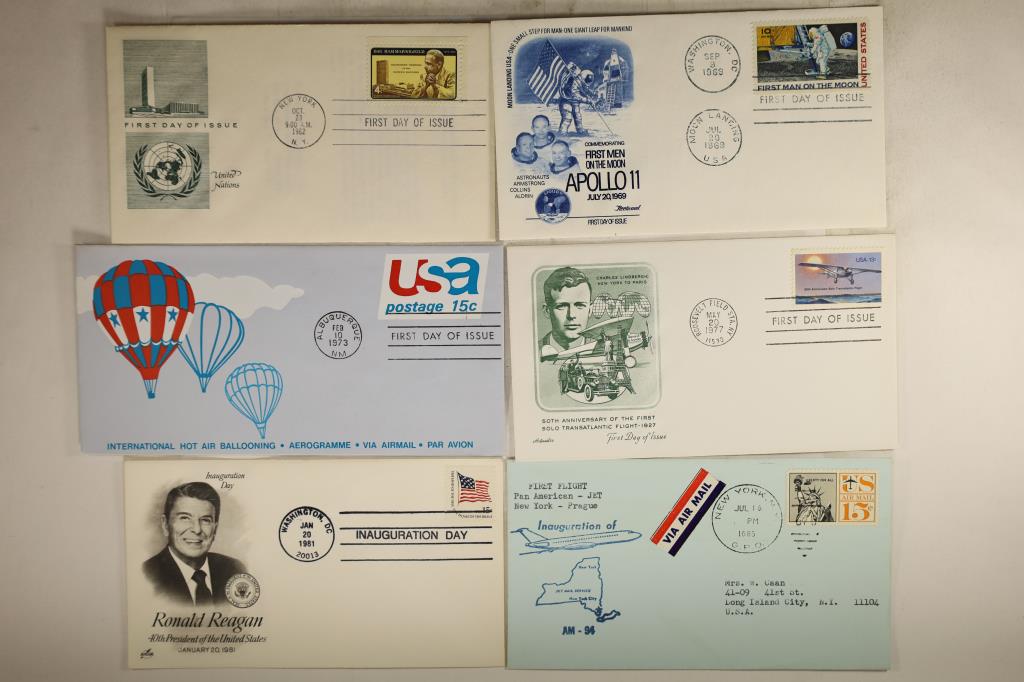 6-1962-1985 1ST DAY COVERS. ALL STAMPED AND (1 of 2)