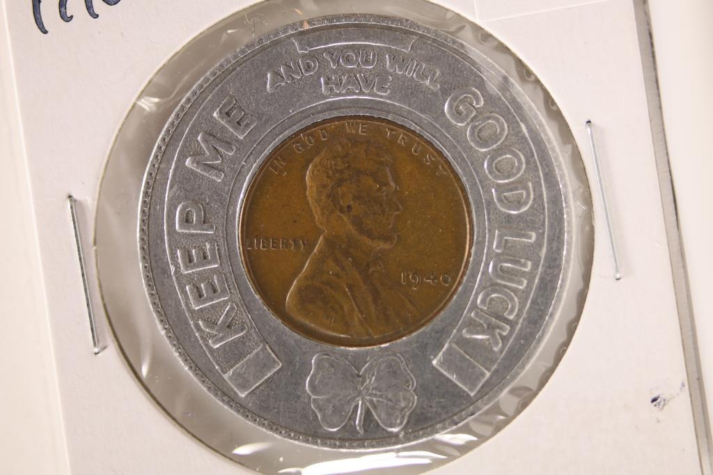 1940 LINCOLN CENT LUCKY PENNY: KLINX BUFFET: VIRGINIA, MINNESOTA