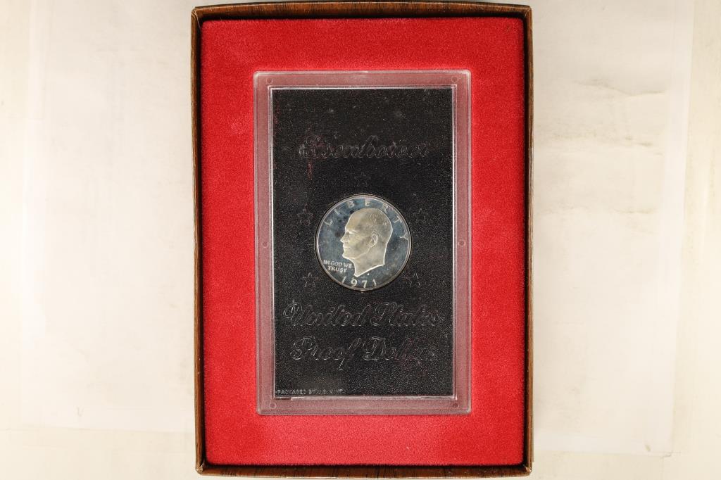 1971-S  IKE SILVER DOLLAR PROOF (BROWN PACK) (1 of 3)