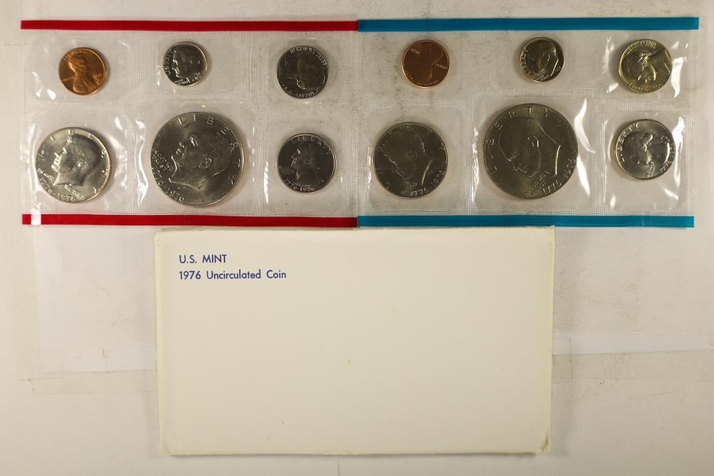 1976 US MINT SET (UNC) P/D (WITH ENVELOPE) (1 of 2)