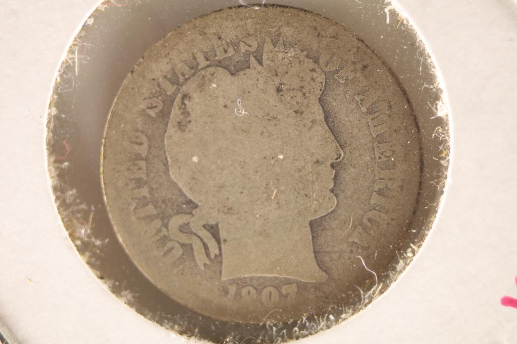 1907-O SILVER BARBER DIME (1 of 2)