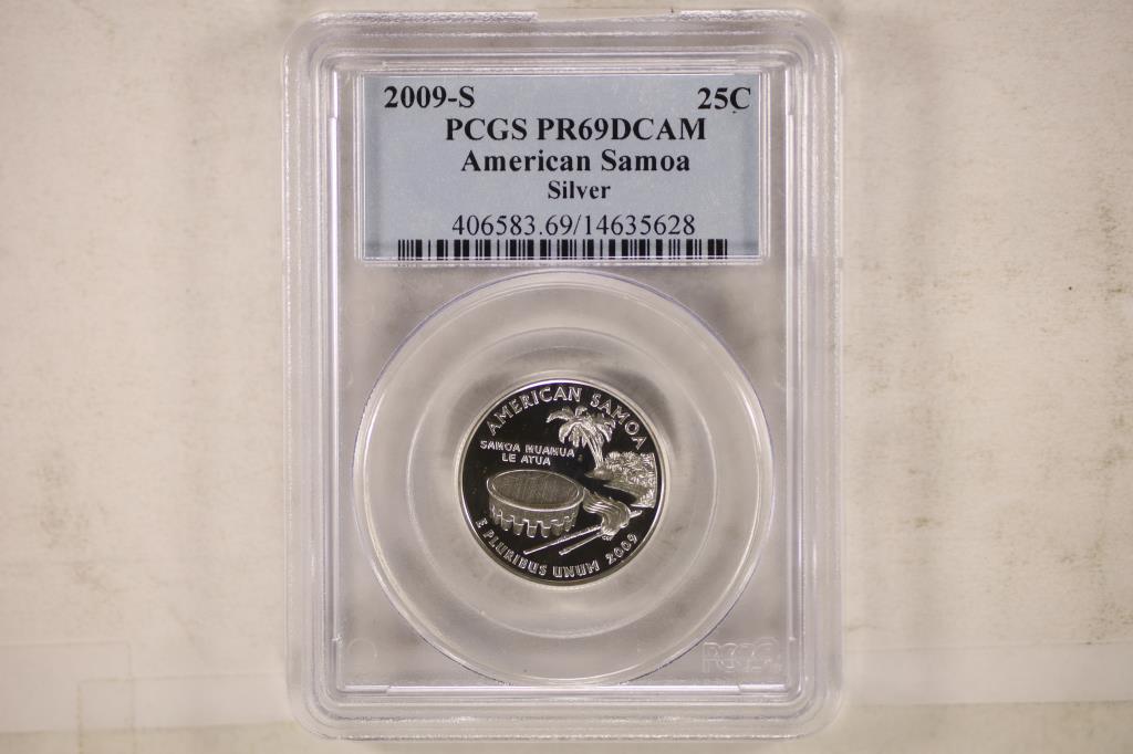 2009-S SILVER AMERICAN SAMOA QUARTER PCGS (1 of 2)