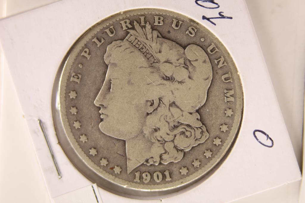 1901-O MORGAN SILVER DOLLAR: PLEASE WATCH FOR OUR NEXT AUCTION ON MONDAY FEB. 14TH, 2022 AT 7 PM EST
