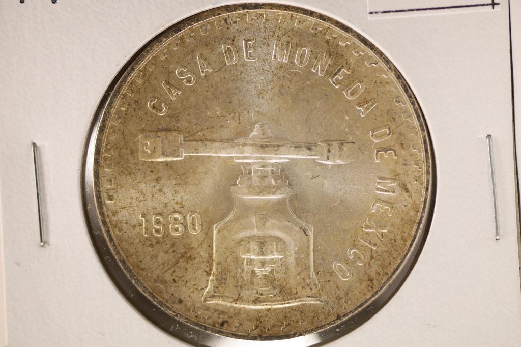 1980 MEXICO SILVER 1 ONZA PESO BRILLIANT UNC (1 of 2)