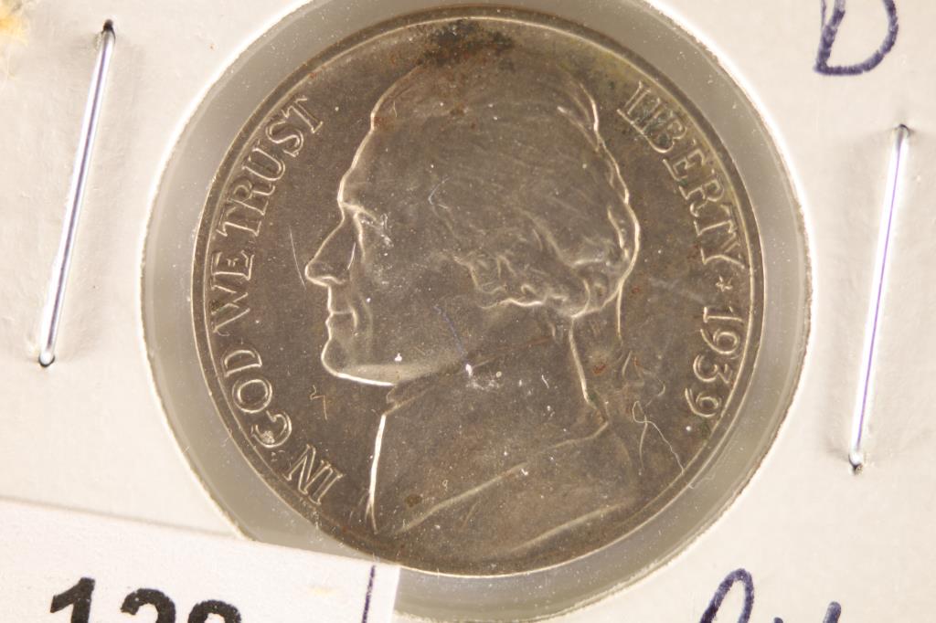 1939-D JEFFERSON NICKEL BRILLIANT UNC (1 of 2)