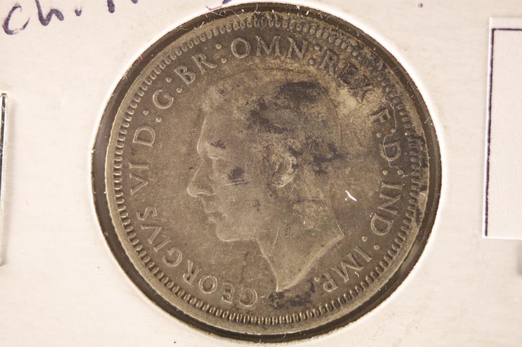 1941 AUSTRALIA SILVER 1 SHILLING WITH TONING (1 of 2)