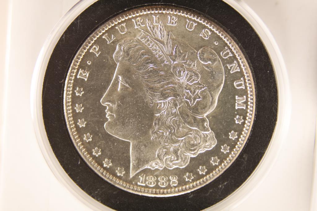 1882-S MORGAN SILVER DOLLAR (PF LIKE) UNC IN NICE (1 of 2)