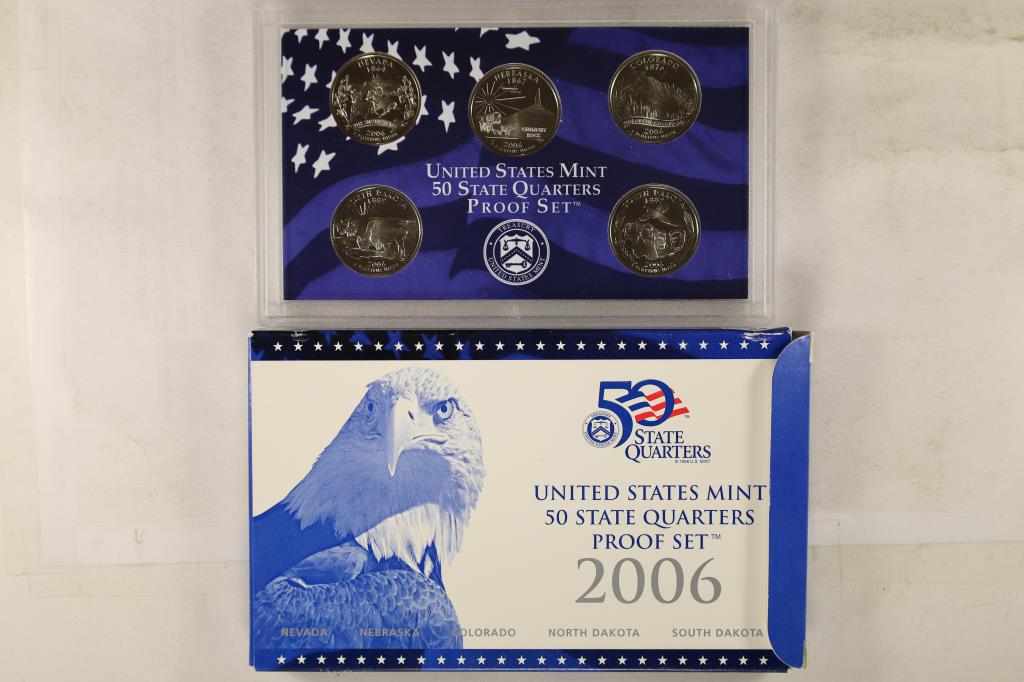 2006 US 50 STATE QUARTERS PROOF SET IN BOX (1 of 2)