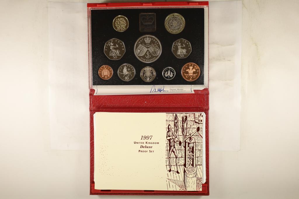 1997 UNITED KINGDOM DELUXE PROOF SET NO BOX (1 of 3)