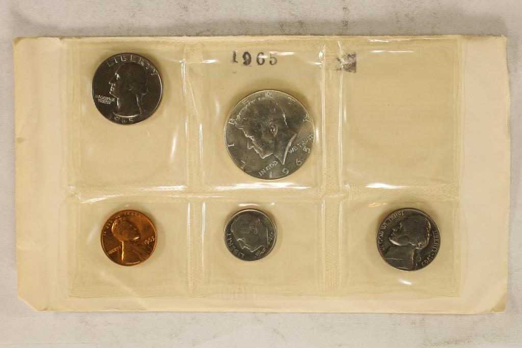 1965 US SPECIAL MINT SET WITH ENVELOPE (1 of 2)