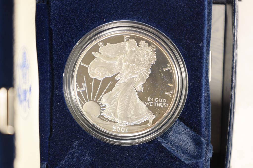 2001-W PROOF AMERICAN SILVER EAGLE (1 of 3)