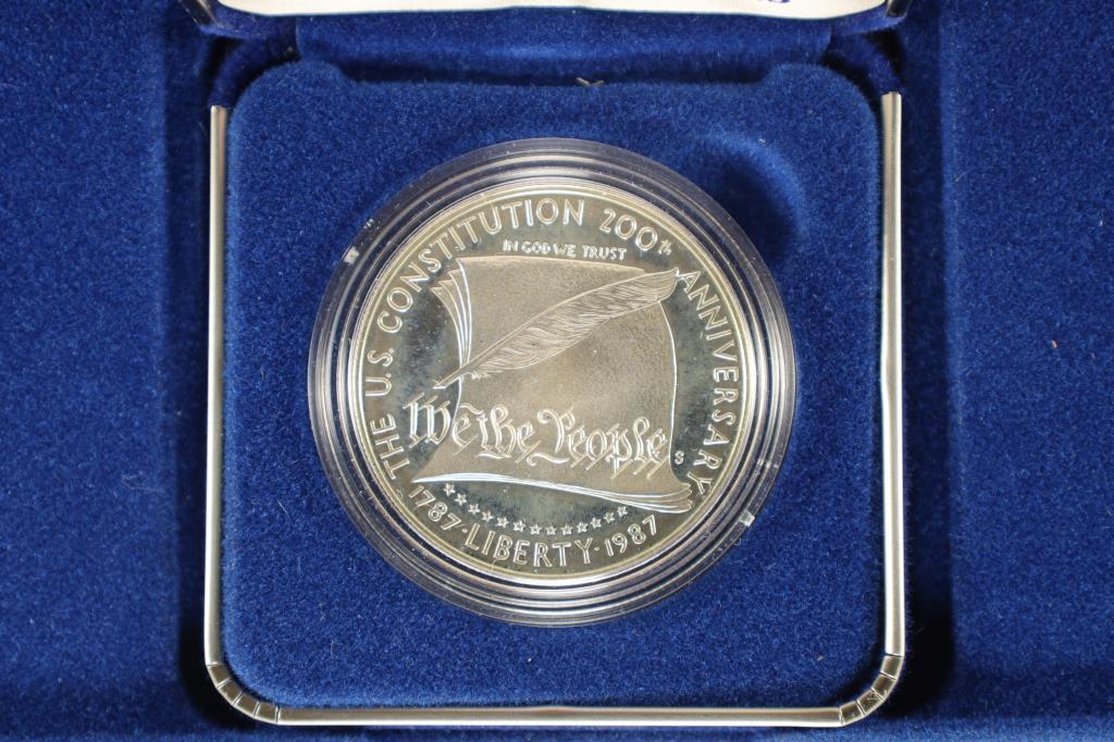 1987-S US CONSTITUTION PROOF SILVER DOLLAR (1 of 3)