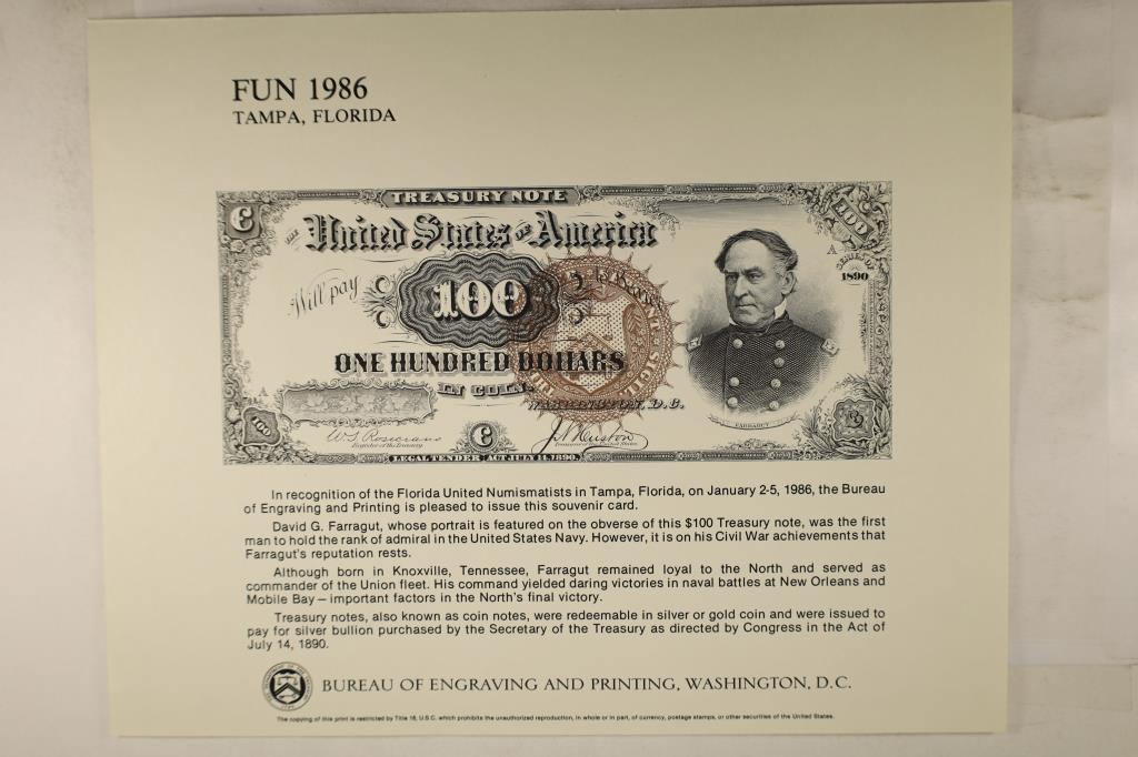 FUN 1986 TAMPA, FLORIDA SOUVENIR CARD FEATURING (1 of 1)