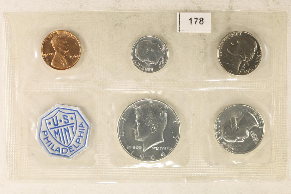 1964 US SILVER PROOF SET (WITHOUT ENVELOPE) (1 of 2)