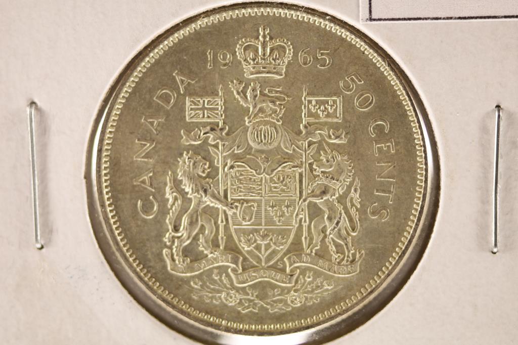 1965 CANADA SILVER 50 CENT BRILLIANT UNC (1 of 2)