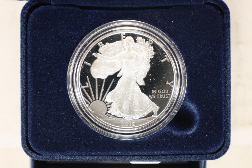 2019-W PROOF AMERICAN SILVER EAGLE IN (1 of 3)
