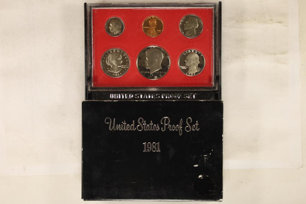 1981 US PROOF SET (WITH BOX) (1 of 2)
