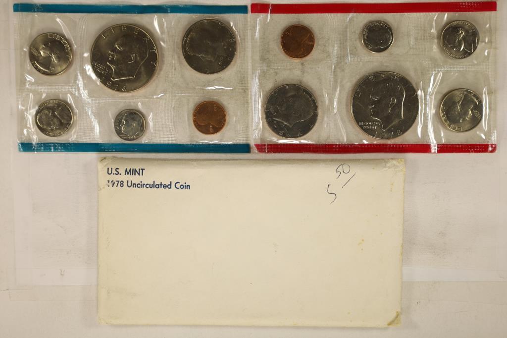 1978 US MINT SET (UNC) P/D (WITH ENVELOPE) (1 of 2)