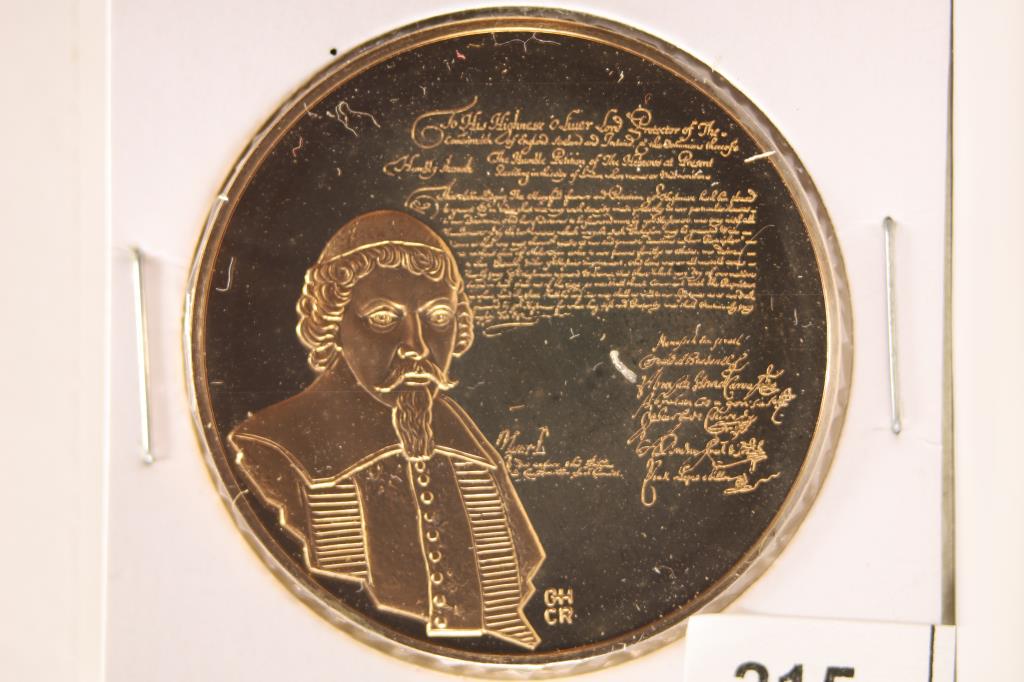 THE MEDALLIC HISTORY OF THE JEWISH PEOPLE 1 1/2'': BRONZE PROOF MEDAL "M. BEN ISRAEL"