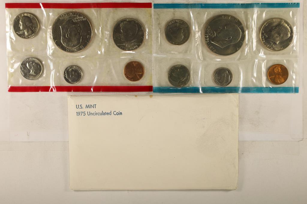 1975 US MINT SET (UNC) P/D (WITH ENVELOPE) (1 of 2)