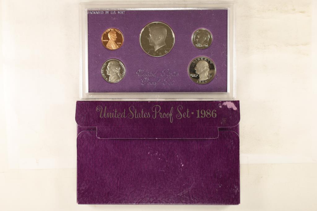 1986 US PROOF SET (WITH BOX) (1 of 2)