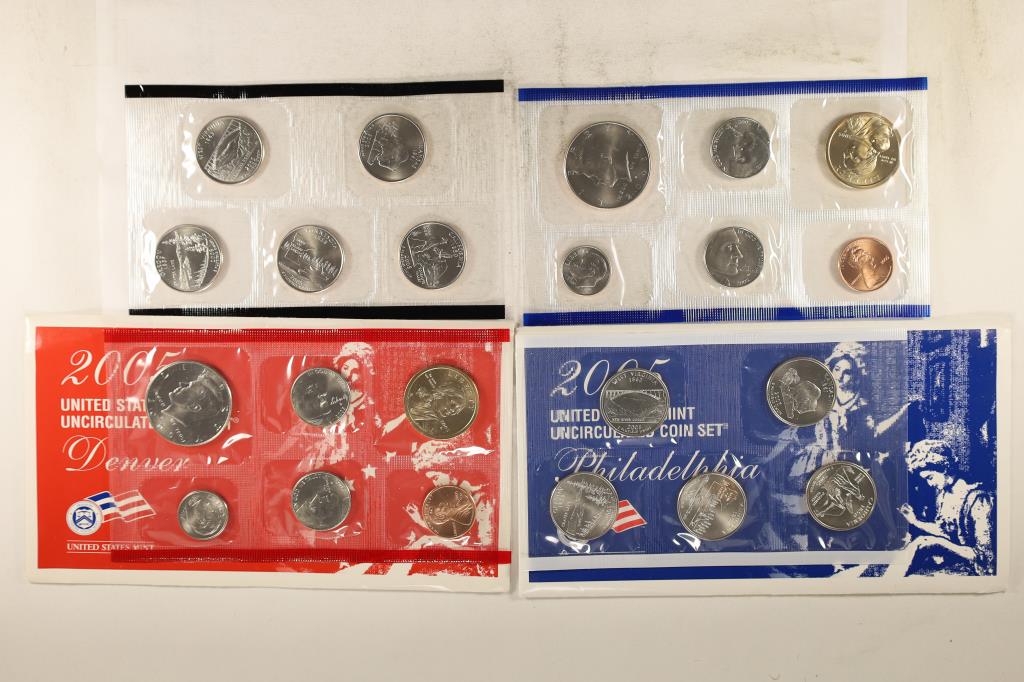 2005 US MINT SET (UNC) P/D (WITH ENVELOPE) (1 of 2)