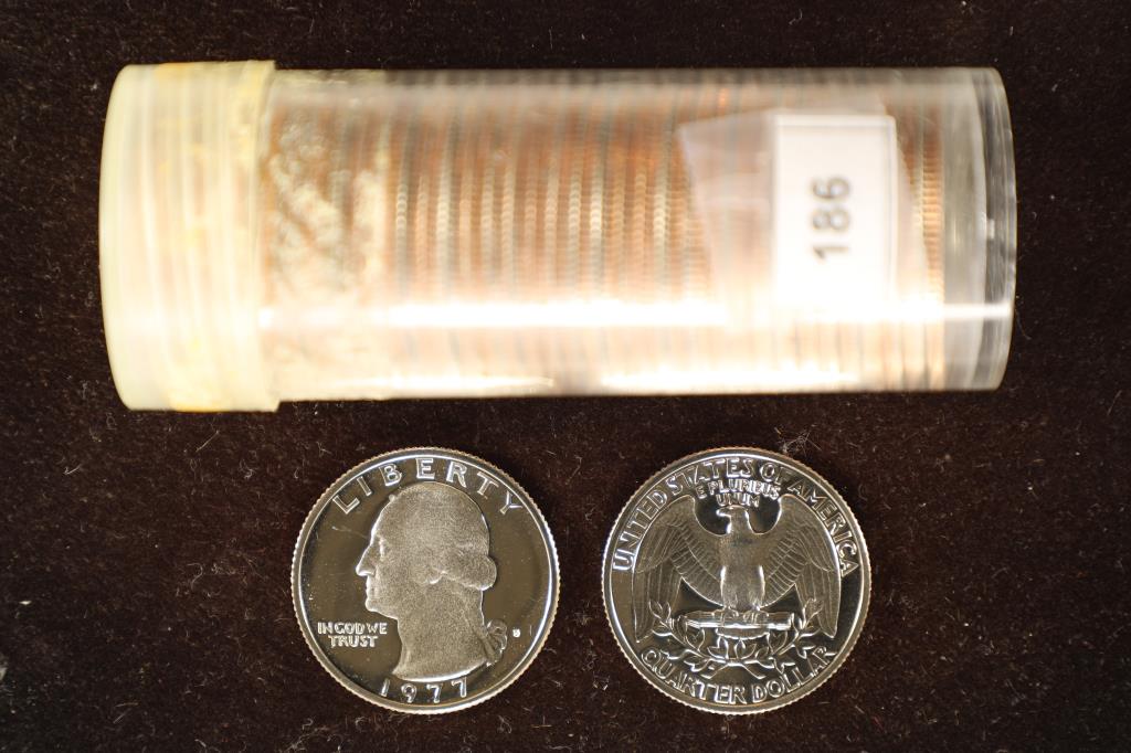 1977-S PROOF $10 ROLL OF WASHINGTON QUARTERS (1 of 1)
