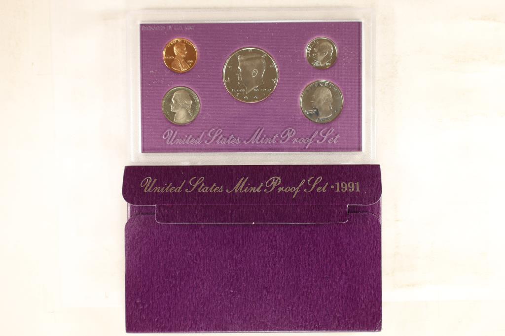 1991 US PROOF SET (WITH BOX) (1 of 2)