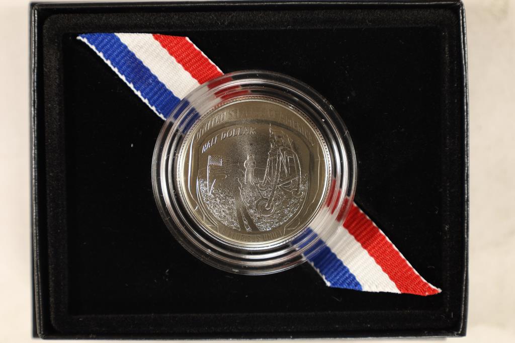 2019-D APOLLO 11 50TH ANNIVERSARY COMMEMORATIVE: UNC HALF DOLLAR, ORIGINAL US MINT PACKAGING