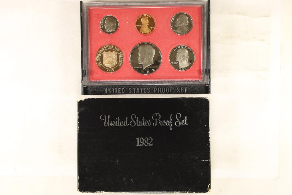 1982 US PROOF SET (WITH BOX) (1 of 2)