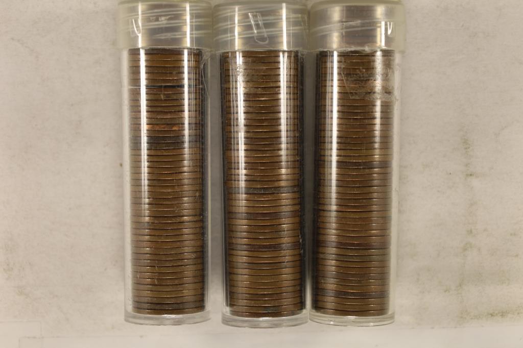 3 SOLID DATE ROLLS OF LINCOLN WHEAT CENTS 1951-D (1 of 1)