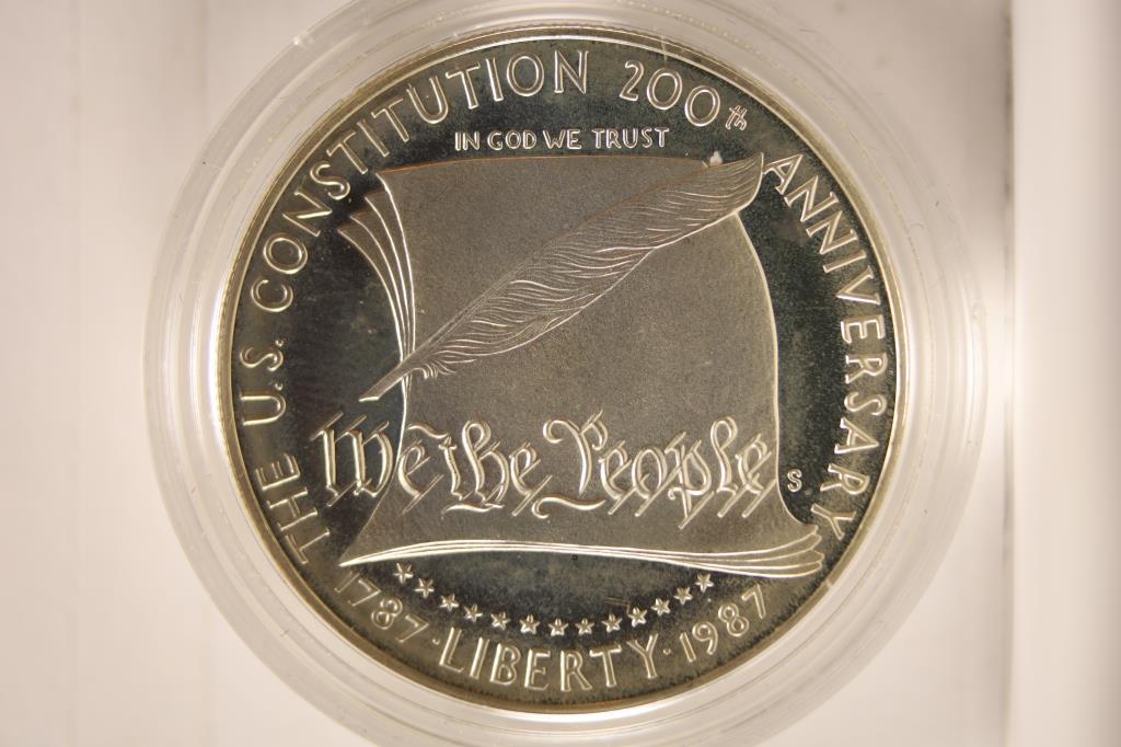 1987 US CONSTITUTION PROOF SILVER DOLLAR (1 of 2)