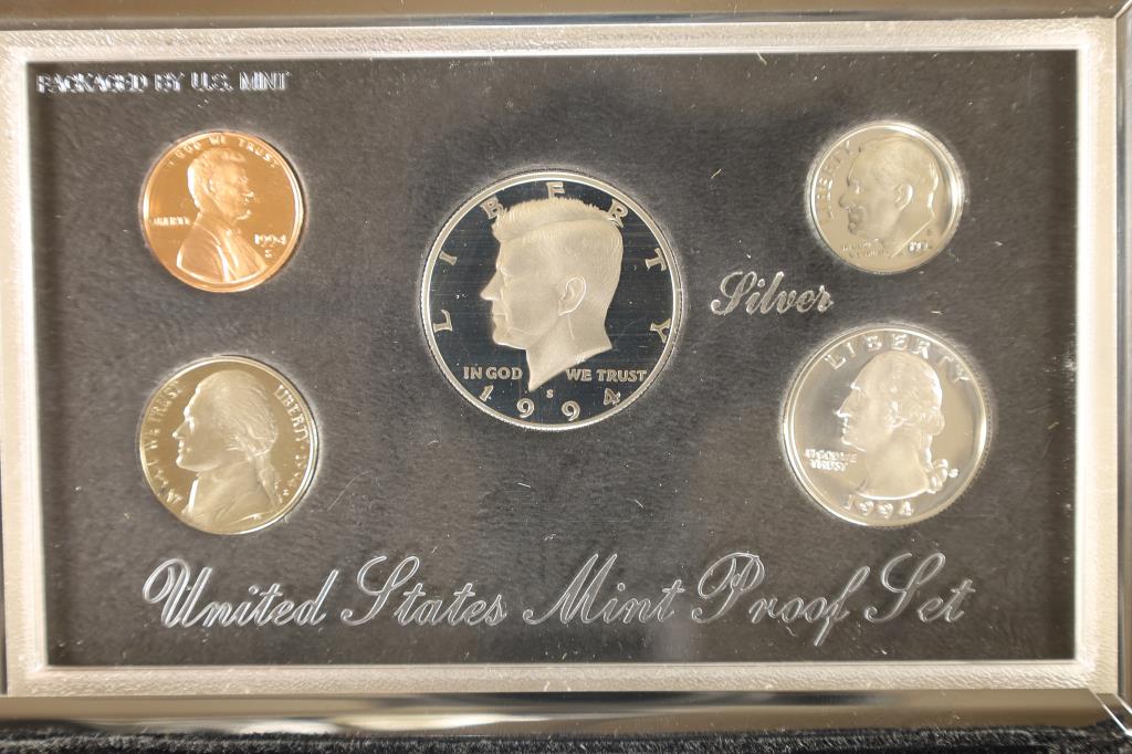 1994 US SILVER PREMIER PROOF SET (WITH BOX) (1 of 3)