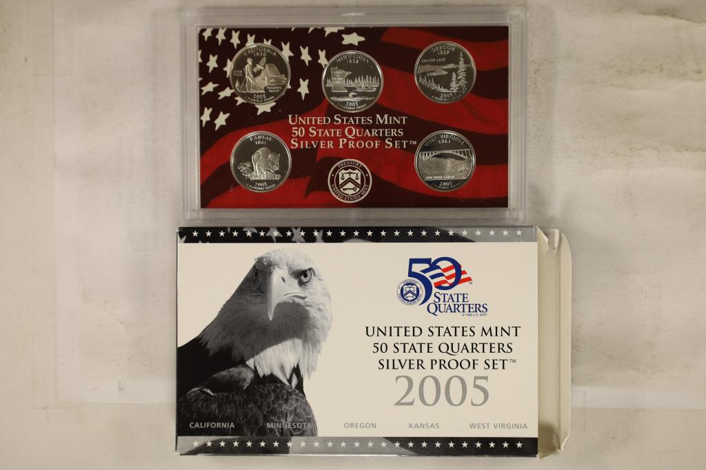 2005 SILVER US 50 STATE QUARTERS PROOF SET (1 of 2)